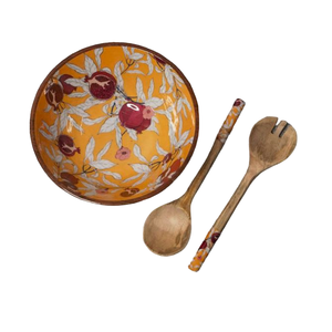 Bol de service alimentaire pour la maison avec cuillères, design merveilleux, forme ronde, accessoire de table, au prix le plus bas - Product Image 1