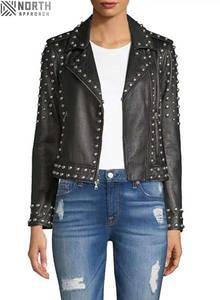 Chaqueta de cuero de diseño de moda de alta calidad para mujer recién llegada chaquetas de cuero para mujer - Product Image 5