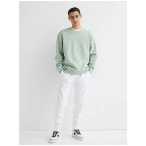 Jersey extragrande de invierno para hombre, sudadera con logotipo personalizable, estampado de lana gruesa, cuello redondo, bordado, algodón liso - Product Image 1