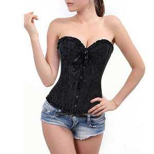OEM Services Leather <b>Women</b> Plus Size <b>Corset</b>-Customized Color & Logo Professional Lightweight Shapewear with Seamless Design - Product Image 5