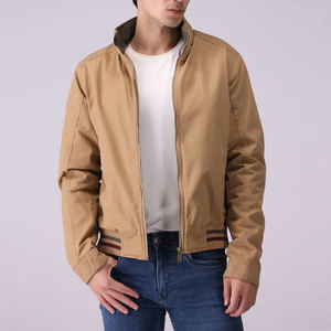แจ็กเก็ตผ้าฝ้ายสำหรับผู้ชายเสื้อแจ็คเก็ตลำลองมีกระดุมพิมพ์โลโก้ - Product Image 1