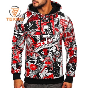 Sudaderas con capucha de sublimación Sudadera con capucha de poliéster Ropa de invierno de lana Jersey Sudadera con capucha impresa personalizada para hombres Sudaderas con capucha de peso pesado - Product Image 1