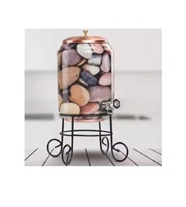 Distributeur d'eau en cuivre moderne de haute qualité, imprimé, robuste, 10 litres, pour les hôtels ayurvédiques et la consommation quotidienne saine - Product Image 6