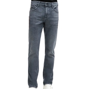 Jeans pour hommes, coupe slim, design streetwear, haute qualité, coupe régulière, taille mi-haute, vente chaude, mode décontractée, pantalon droit, crayon, lavé - Product Image 1