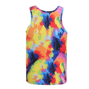 OEM Men's Casual Y <b>Back</b> Tank <b>Top</b> Breathable Quick Dry Cotton/Polyester Stringer Gym Fitness Singlet <b>Low</b> Price - Product Image 4