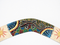 Boomerang en bois personnalisé fait à la main disque volant jouet de sport gonflable et tenture murale ornement décoratif pour la maison