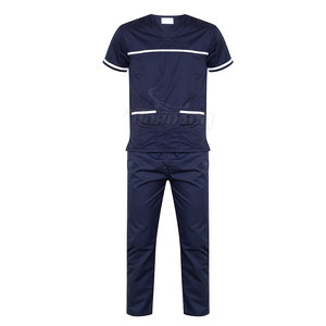Combinaisons médicales de haute qualité 100% coton légères, logo personnalisé, ensemble de pantalons de survêtement, séchage rapide, respirant, tissu tricoté élégant - Product Image 1