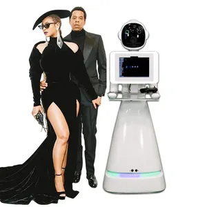 2024 New Product Rotating Robot 360 Degree Photo Booth All-in-one With Camera Flight Case Ipad Photobooth With Printer
