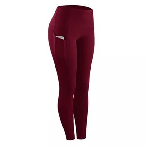 Custom Women's 100% Spandex Polyester Sportswear Yoga Pants Casual Gym Fitness <b>Legging</b> <b>Pocket</b> Different Colors 2025 Year Model - Product Image 6