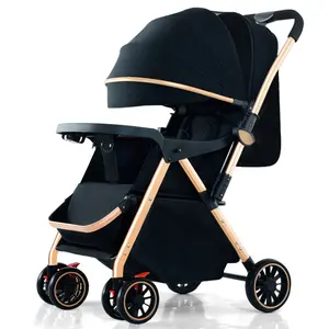 Bebes Coches Pará. Lightweight Easy Fold Compact Stroller Baby Pushchair Handle Reversível Toddler Baby Stroller Pram Para Viagem