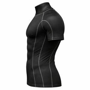 Camiseta de compresión de secado rápido para hombre, para entrenamiento al aire libre, correr, gimnasio, ejercicio, transpirable. - Product Image 4