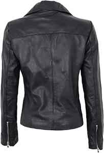 Chaqueta de cuero genuino bajo MOQ para mujer, nueva llegada, chaqueta de cuero para mujer, chaqueta de cuero de alta calidad para mujer - Product Image 6