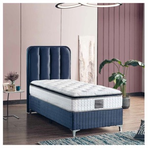 Mabelia Hydraulic <b>Storage</b> <b>Bed</b> Base Durable Modern Turkish <b>Bed</b> Set Fabric Covered Headboard Ergonomic Bonnel Design Bedroom - Product Image 1