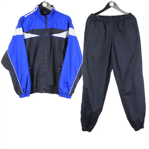 Chándal cortavientos para hombre, chándal de nailon para hombre, venta al por mayor, fabricante personalizado, ropa de calle de alta calidad, bordado, Color en contraste - Product Image 2