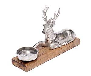 Porte-bougie en aluminium design, finition nickel cerf, taille personnalisable pour la décoration de la maison, de l'hôtel, du restaurant - Product Image 2