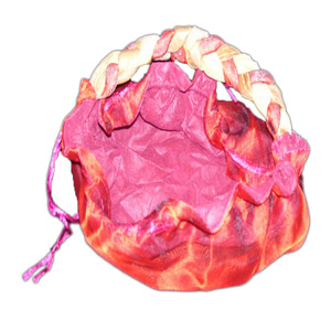Vente en gros pochette en organza taille personnalisée avec cordon poignée d'étanchéité Potli avec poignée en corde - Product Image 1