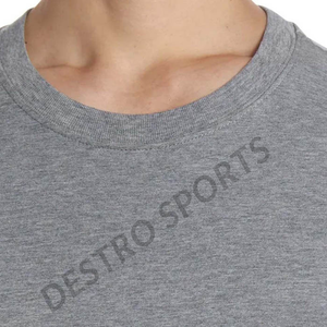 Nouveaux modèles T-shirts pour hommes imprimés ou unis personnalisés 100% coton tissu peigné Style formel confortable élégant anti-boulochage - Product Image 3