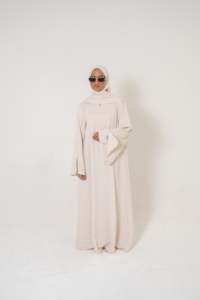 Hot Custom Premium Jersey Fabric Khimaar With <strong>Underdress</strong> Design Women's Abaya Khimar Set for Muslims Netherlands - Product Image 5