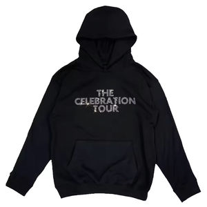 Sweat à capuche épais 100% coton de haute qualité Sweat à capuche strass avec logo personnalisé Pull éponge français Sweats à capuche épais - Product Image 2