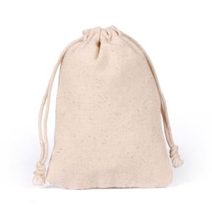 Sac en coton écologique de 12*15cm avec cordon de serrage, vente en gros, pour bijoux de mariage, bonbons, rangement, emballage cadeau - Product Image 4