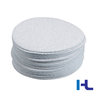Disque abrasif en oxyde d'aluminium blanc avec fixation auto-agrippante (Velcro) pour ponçage et polissage, 5, 6, 8, 6 ou 15 trous