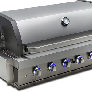 ข้อเสนอที่ดีที่สุดสำหรับเตาแก๊สกลางแจ้ง Mont Alpiis MABi805 ขนาด 44 นิ้ว 6 หัวเตา 87000 BTU แบบฝังในตัว ทำจากสแตนเลส - Product Image 1