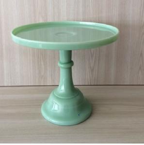 Support de gâteau en métal coulé en aluminium de finition verte pour décoration de gâteau et décoration de mariage - Product Image 2