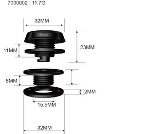 <span class=keywords><strong>RAUX</strong></span> – Clips de fixation de tapis de voiture de bonne qualité, support de retenue rond, pinces de fixation de tapis, boucles pour voiture de sport - Product Image 5