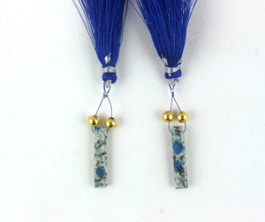 Perles de jaspe K2 naturelles à facettes en forme de rectangle faites à la main 6x15-7x32.5 MM & 5x25 MM VAIBHAV SHRI GEMS marque pour la fabrication de bijoux - Product Image 3