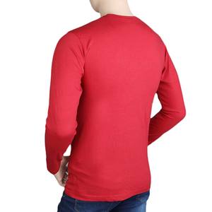 Paquete de 5 camisetas lisas de manga larga y cuello redondo para hombre - Product Image 4