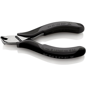 Tijeras Biseladas KNIPEX de 120 mm con Hojas Pulimentadas a Espejo y Mangos Multicomponentes - Product Image 1
