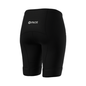 Shorts de cyclisme grande taille pour femme pour le tourisme - Noir uni - Product Image 2