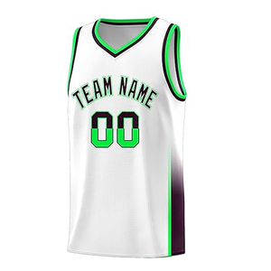 Vente en gros de vêtements de basket-ball à col en V pour hommes, uniformes de sport, vêtements de sport en polyester Bsci personnalisés, kit de basket-ball - Product Image 2
