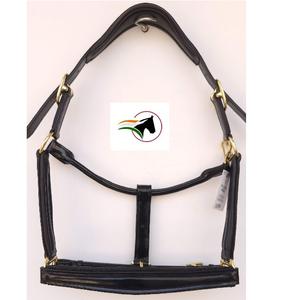 Halters de selle anglais de haute qualité matériel Premium avec pièces de joue de nez en cristal de roche fin conique cuir indien - Product Image 1