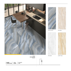 Azulejos de cerámica pulida de porcelana de 600x1200mm Azulejos de cerámica de mármol de impresión de 60x120cm - Product Image 1