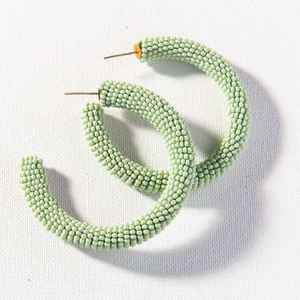 Boucles d'oreilles en alliage vert menthe à la mode pour femmes et filles pour la fête, occasions de festivals porter des boucles d'oreilles de créateur - Product Image 1