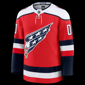 Jersey de Hockey personalizado rojo azul marino y blanco para hombre, ropa deportiva ligera de manga larga con retazos, camiseta de entrenamiento atlético cómoda - Product Image 2