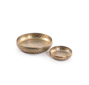 Ensemble de deux bols à chocolats martelés en aluminium pour la maison, l'hôtel et les ustensiles de cuisine à des prix compétitifs - Product Image 5
