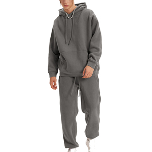 Ensemble survêtement et sweat-shirt sur mesure en gros, design streetwear surdimensionné, molleton de coton de haute qualité pour hommes - Product Image 1