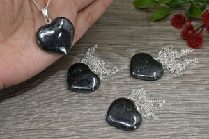 ชุดเครื่องประดับแฟชั่นหลากสีสำหรับผู้ชายและผู้หญิงจี้พลอยเฮมาไทต์เงินสเตอร์ลิงทำด้วยมือสุดเจ๋ง - Product Image 5