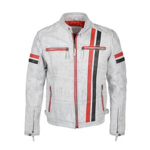 Hecho en Pakistán Último diseño Chaqueta de cuero para motocicleta Chaquetas de cuero de manga larga para motocicleta - Product Image 1