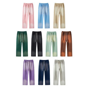 กางเกงขายาวผ้าแคนวาสผู้ชายแบบย้อมสี รุ่นปี 2025 ระบายอากาศได้ดี น้ำหนักปานกลาง สไตล์ไฮสตรีท คุณภาพสูง ล้างสีแบบแอซิด ทำสีซีด ผ้าฝ้าย 100% - Product Image 1