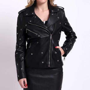 แจ็คเก็ตหนังแกะกันน้ำรักษ์โลกสำหรับผู้หญิง ดีไซน์ใหม่คลาสสิกปี 2026 คุณภาพสูง - Product Image 4