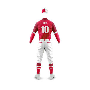 Ensemble de vêtements de sport de softball et de baseball personnalisés Maillot boutonné respirant avec nom et numéro personnalisés Uniforme de sublimation - Product Image 2