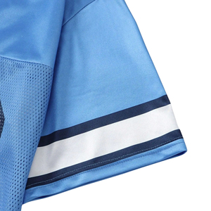 Maillot de football personnalisé à col en V, imprimé par sublimation, en mesh, avec nom/numéro, respirant, anti-humidité, 100% polyester, tailles adultes - Product Image 4