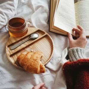 Plateau de service carré en bois peint à la main pour cadeaux, style classique écologique - Product Image 3