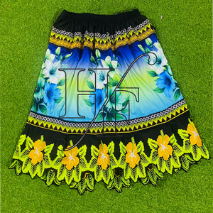 Nouvelles jupes imprimées des îles du Pacifique, polyester, motif floral hawaïen polynésien micronésien, jupe pour femmes - Product Image 1