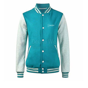 Chaqueta Letterman Personalizada al por Mayor con Patrón y Bordado de Chenille para Hombre, Ropa de Moda de Manga Larga de Algodón/Fibra de Lana - Product Image 1