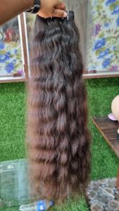 Vrais Extensions de Cheveux Humains Indiens Vierges Remy Non Transformés Authentique Vague d'Eau Style Temple Trame de Cheveux - Product Image 6