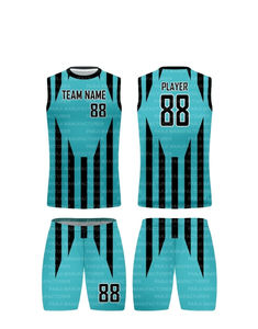 Último diseño de alta calidad más vendido 7 en 7 uniforme más nuevo estilo 7v7 uniforme de fútbol en el mejor diseño Color negro sólido 2025 - Product Image 3